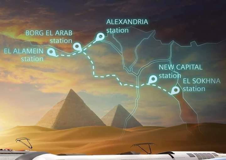 المدن التي يمر بها القطار الجديد